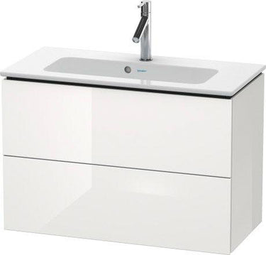 Duravit L-Cube vaskeskab 82 x 39 cm hvid højglans 2 skuffer - 1