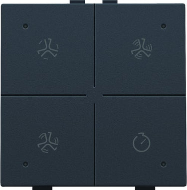 Ventilationstryk med LED anthracite NHC - 1