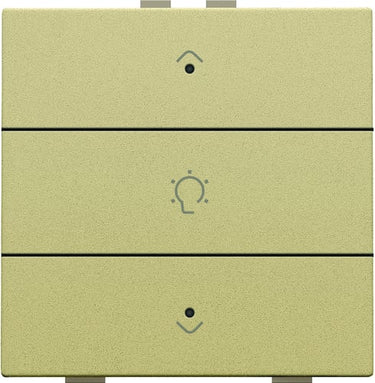 Dæmpertryk enkelt m. LED gold coated NHC - 1