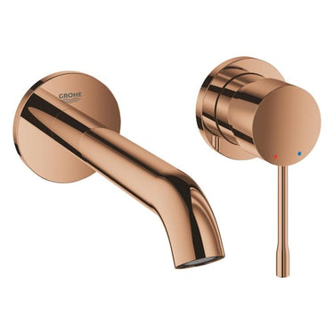 GROHE Essence New etgrebs håndvaskarmatur 1/2/183 mm tud/væg poleret Warm Sunset messing - 1
