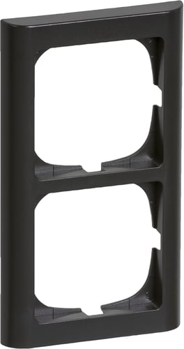 FUGA ramme Softline 63 2 modul koksgrå - 1