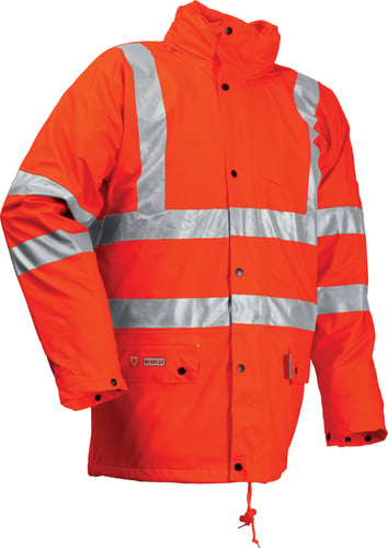 Regnjakke vinter flammehæmmende Hi-Viz orange str 5XL - 1