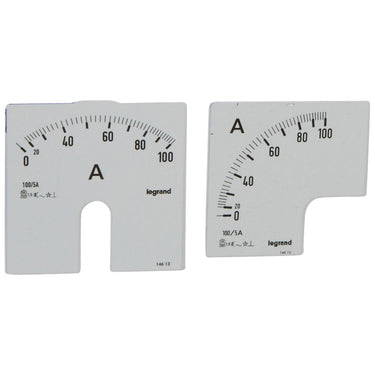 Måleskive for analogmåler 014600/01 med aflæsningværdi 0-100A - 1
