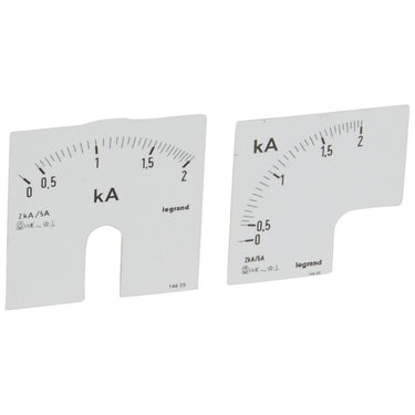 Måleskive for analogmåler 014600/01 med aflæsningværdi 0-2000A - 1