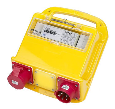 Bi-målertavle 5P 400V 32A CEE ind/ud - 1