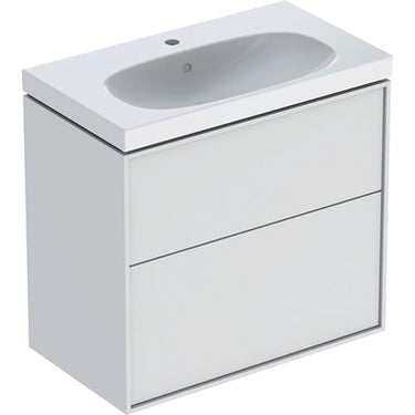 Ifö Sense Art sæt håndvask med underskab to skuffer kompakt 75 cm hvid - 1