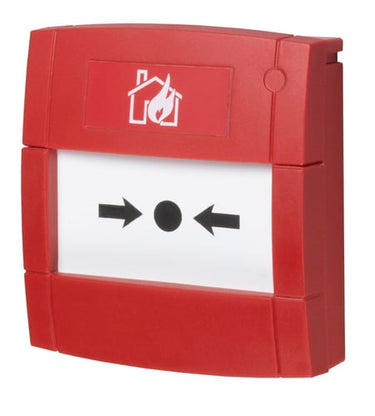 Brandtryk (MCP1A-R470FG-E01) konventionel incl. modstand. EN54-11 udgave front og glas. Anvend SR1T-2G som underlag - 1