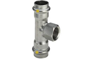 Sanpress Inox T-stykke 18 mm x 3/4" x 18 mm rustfrit stål - 1