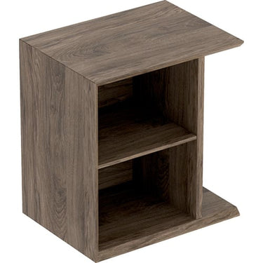 Geberit Icon sideskab 370 x 273 x 400 mm nøddetræ højkomprimeret trelags-spånplade melamin træstruktur - 1