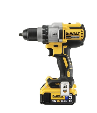 DeWalt 18V boremaskine XR kulløs XRP m/2x5,0Ah lader og kuffert - 1