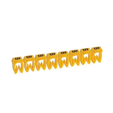 Legrand ledningsmærke CAB3 38301 0,5-1,5MM² mærke B gul P300 - 1