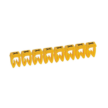 Legrand ledningsmærke CAB3 38323 0,5-1,5MM² mærke X gul P300 - 1
