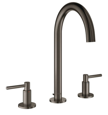 GROHE Atrio håndvaskarmatur 3-h L med bundventil grafit - 1