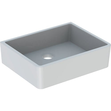 Geberit Publica skyllekar 500x400x140mm hvid fireclay - 1