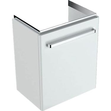 Geberit Renova Compact vaskeskab 500 x 367 x 604 mm 1 låge blankpoleret hvid højkomprimeret trelags-spånplade lakeret - 1