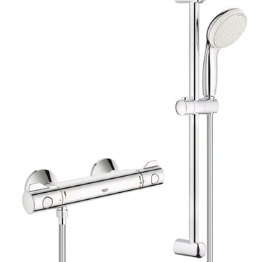 GROHE Grohtherm 800 termostat med brusesæt krom - 1