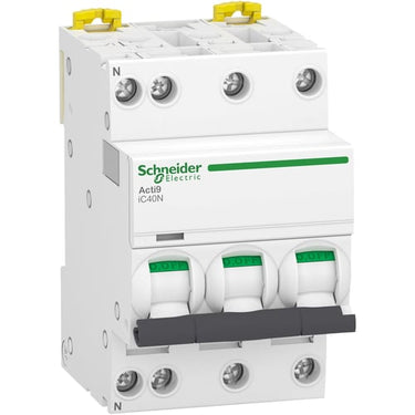Automatsikring iC40N 3 Pol + Nul D-karakteristik 16A 6/10kA brydeevne Icu - 1