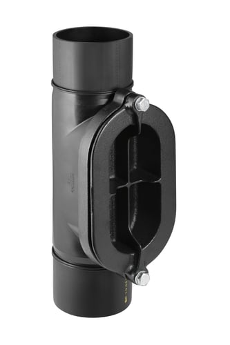 Peh renserør Geberit Ø250 mm ovalt dæksel - 1
