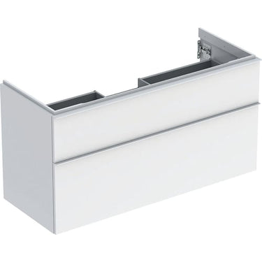 Geberit Icon vaskeskab 1184 x 476 x 615 mm 2 skuffer hvid højkomprimeret trelags-spånplade lakeret blankpoleret - 1