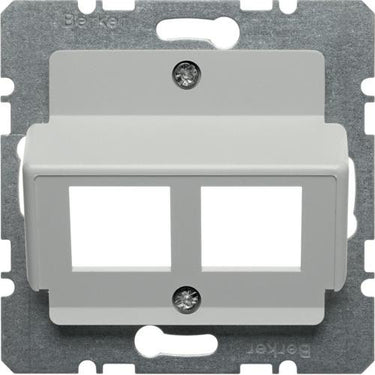 Dataudtag Euro indsats 30° 2x Actassi S1 hvid - 1