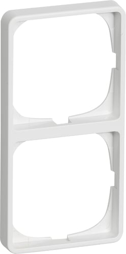 FUGA ramme Baseline 50 2 modul hvid - 1
