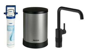 Damixa Silhouet Instant køkkenarmatur 233mm t/kogende vand J-tud matsort - 1