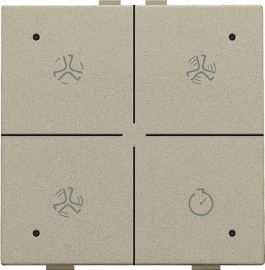 Ventilationstryk med LED champagne coated NHC - 1