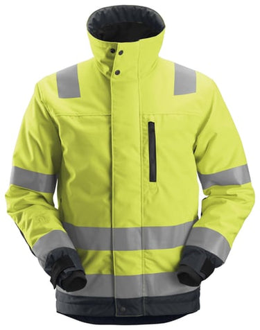 Snickers AllroundWork High-Vis vinterjakke 1130 37.5 gul/grå kl.3 str 2XL - 1