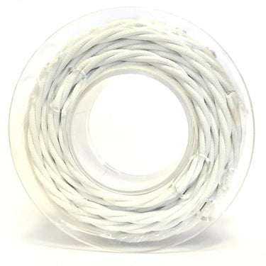 Snoet 3x0,75 textil hvid 25m - 1