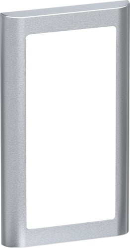 LK FUGA SOFT designramme for 2-modul indsats lodret stålmetallic - 1