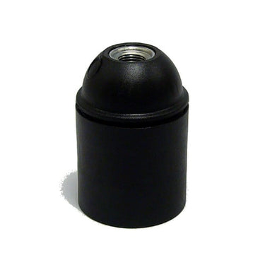 Fatning E27 M10 glat sort - 1