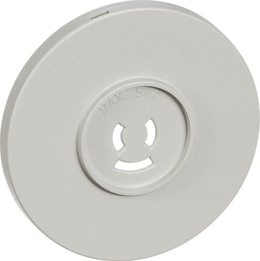 Afdækning Lampestikkontakt Ø80 mm grå - 1