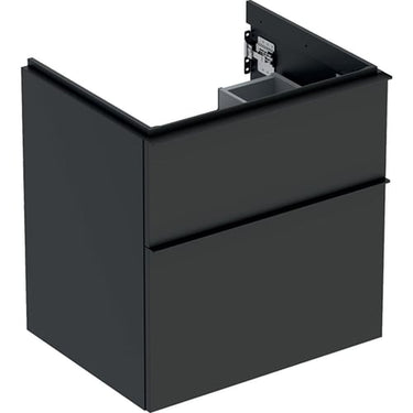 Geberit Icon vaskeskab 592 x 476 x 615 mm 2 skuffer Lava højkomprimeret trelags-spånplade mat lakeret - 1