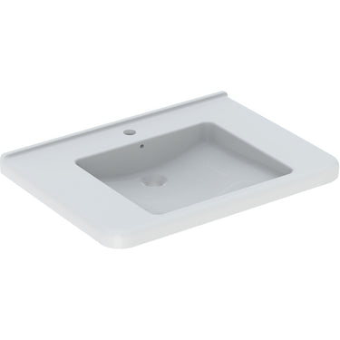 Geberit Renova Comfort Square håndvask 750 x 550 x 155 mm hvid porcelæn - 1