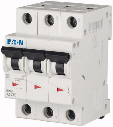 Automatsikring 6A 3P C FAZ-C6/3 - 1