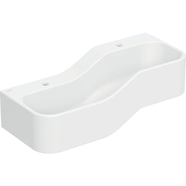 Geberit Bambini lege- og vaskekumme 2 vaskepl lav vask venstre 90 cm hh v/h Alpin-hvid - 1