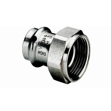 Sanpress Inox tilslutningsforskruning 15 mm x 1/2" rustfrit stål - 1