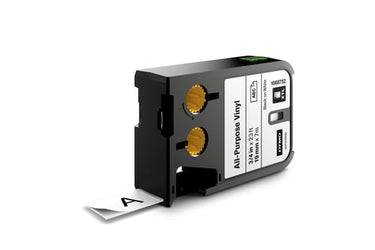 DYMO XTL tape vinyl universal sort på hvid 19mmx7m - 1