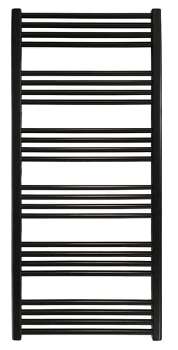 KRISS Space håndklædetørrer 1337x600mm mat sort - 1