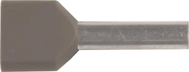 Isoleret TWIN-terminalrør A2,5-10ETT2 2x2,5mm² L10 Grå - 1