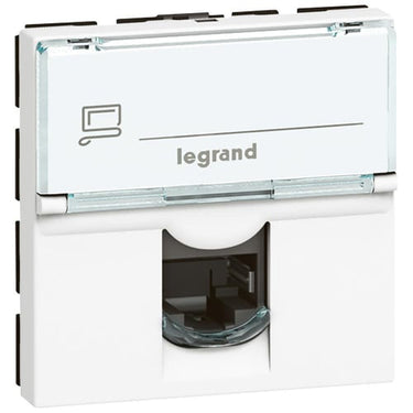 Mosaic dataudtag RJ45 Cat-6 FTP 2M hvid - 1