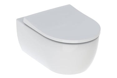 Geberit iCon væghængt toilet skjult montering Rimfree: T=53cm Hvid / KeraTect - 1
