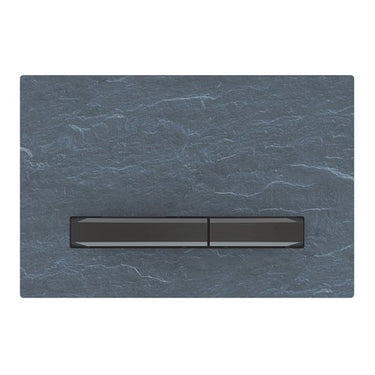 Geberit Sigma50 betjeningsplade sort krom/skifer - 1