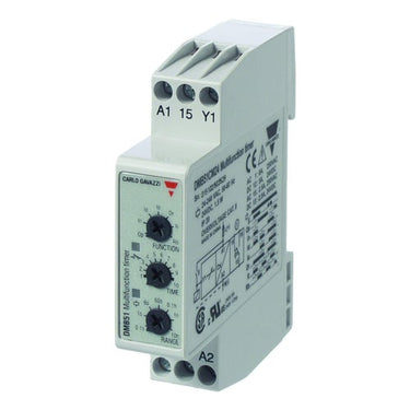 Tidsrelæ Multifunktionstimere 12-240VAC/DC 1-polet 01s-100t Byggebredde: 175 mm - 1