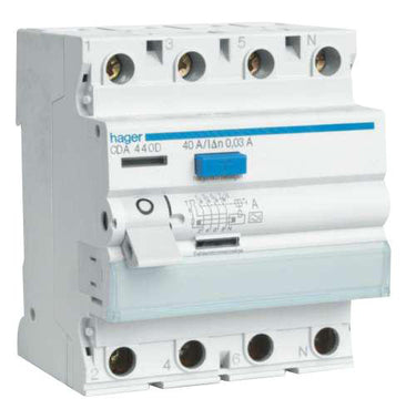 HPFI afbryder 4P 40A/30mA - 1