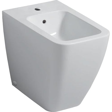 Geberit Icon Square bidet 355x560x400mm u/armatur hvid porcelæn KeraTect - 1
