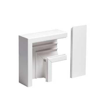 Fladvinkel TEK-LS123 RAL9016 hvid - 1