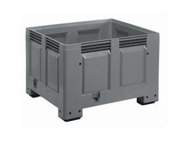 Bigbox 1200 x 1000 x 760 mm grå 670L m/4 fødder - 1
