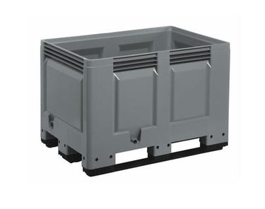 Bigbox 1200 x 800 x 790 mm grå 670L m/3 meder. - 1