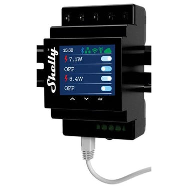 Shelly Pro 4PM - WiFI relæ 4 kanaler med effektmåling - 1
